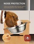 Vantic Adjustable Elevated Dog Bowl Stand with Dishes