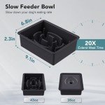 UPSKY Adjustable Elevated Dog Bowls with Slow Feeder