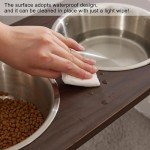 Farmhouse Style Elevated Dog Bowl Stand with Bowls