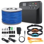 Rechargeable Electric Dog Fence System with Collars
