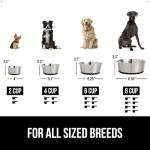 Gorilla Grip Heavy Duty Dog Bowls, Set of 2