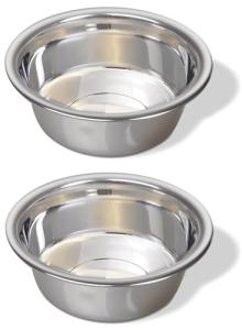 Greendale - 2 Stainless Steel Pet Bowls (1.6 Cups)