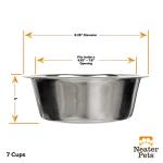 Stainless Steel Dog Bowls Set of 2