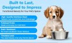 Greendale - 2 Stainless Steel Pet Bowls (1.6 Cups)