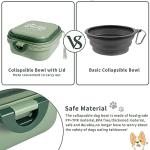 Portable 2-in-1 Travel Dog Bowls with Lid