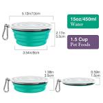 Pawaboo Collapsible Silicone Dog Bowls 2 Pack