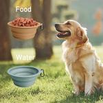 Silicone Collapsible Dog Bowls - 2-Pack Set