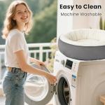 Round Donut Cushion Bed for Dogs and Cats