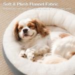 Round Donut Cushion Bed for Dogs and Cats