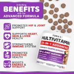 Chewable Dog Multivitamins with Glucosamine - 240 Treats