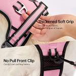 Adjustable No-Pull Dog Harness with Leash, Pink