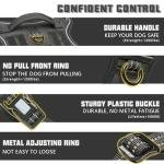 Auroth Adjustable Tactical Dog Harness for Large Dogs