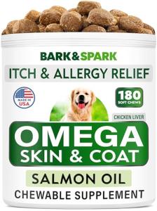 Omega 3 Fish Oil Treats for Dogs - 180 Count