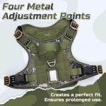 Rabbitgoo Tactical Dog Harness for Large Dogs
