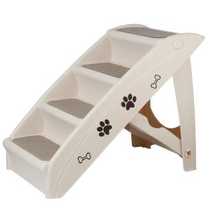 Foldable Dog Stairs with Support Frame