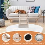 Foldable Dog Stairs with Support Frame