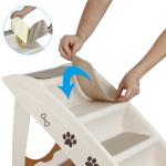 Foldable Dog Stairs with Support Frame