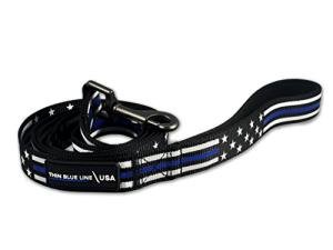 American Flag Thin Blue Line Dog Leash