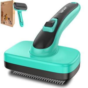 Self-Cleaning Slicker Brush for Dogs, Cats, Rabbit