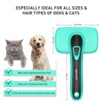 Self-Cleaning Slicker Brush for Dogs, Cats, Rabbit