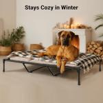 Veehoo Cooling Elevated Dog Bed: Portable & Breathable