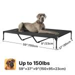 Veehoo Cooling Elevated Dog Bed: Portable & Breathable