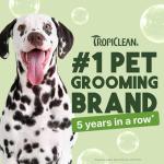 TropiClean Aloe & Coconut Dog Shampoo | Odor Control | Natural | 20 oz