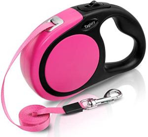 Taglory 16ft Retractable Dog Leash - Pink
