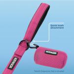 Voyager Reflective Dog Leash and Collar Set - Fuchsia