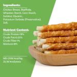 Chicken Rawhide Twist Sticks for Small Dogs
