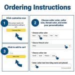 Custom Embroidered Dog Collar with Name & Number