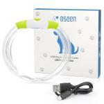 USB Rechargeable LED Dog Collar Light in Green