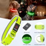 LED Rechargeable Dog Collar - Neon Green