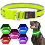 LED Rechargeable Dog Collar - Neon Green