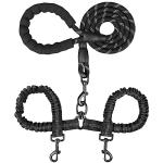 MingXpets Tangle-Free Double Dog Leash with Bungee
