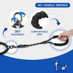 MingXpets Tangle-Free Double Dog Leash with Bungee