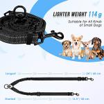 Double Dog Leash with 360° Swivel & Shock Absorption