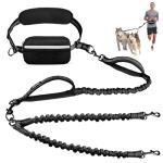 Hands-Free Double Dog Leash with Pouch