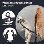 Hands-Free Double Dog Leash with Pouch