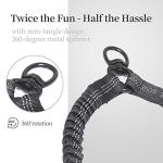 Double Dog Leash with Traffic Handles and Bungee