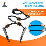 SparklyPets Hands-Free Double Dog Leash for Two