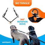 SparklyPets Hands-Free Double Dog Leash for Two
