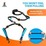 Hands-Free Double Dog Leash for Two Dogs