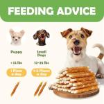 Chicken Rawhide Twist Sticks for Small Dogs