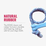 KONG Puppy Goodie Bone with Rope Toy - Blue