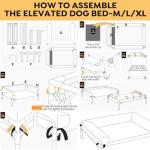 Veehoo Cooling Elevated Dog Bed with Bolster