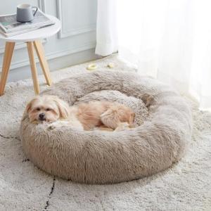 Cozy Anti-Anxiety Donut Pet Bed for Dogs & Cats