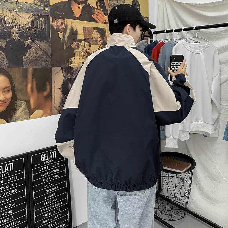 Vintage Patchwork Hip Hop Style Streetwear Bomber Jacket