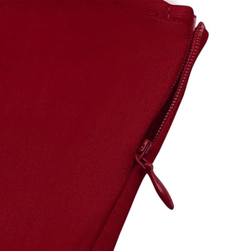 Vintage Polka Dot Rockabilly A-Line Dress - Wine Red