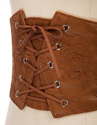 Coffee Stretch Waist Belts for Women - GRACE KARIN